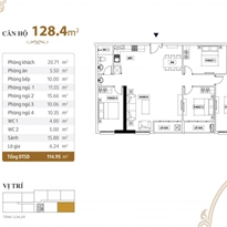 Thiết kế căn hộ 128.4m2