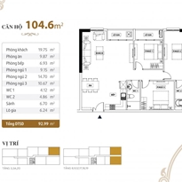 Thiết kế căn hộ 104.6m2