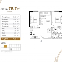 Thiết kế căn hộ 79.7m2