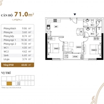 Thiết kế căn hộ 71.0m2