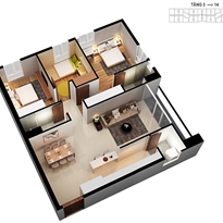 Căn hộ 3 PN - 97.4m2 Căn hộ 3 PN - 97.4m2