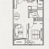 Thiết kế căn hộ 1B-1 Thiết kế căn hộ 1B-1