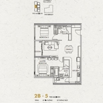 Thiết kế căn hộ 2B-5 Thiết kế căn hộ 2B-5