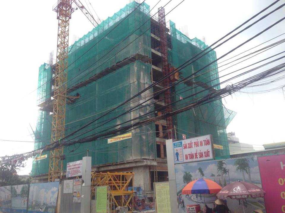 Block C đang thi công đến tầng 9