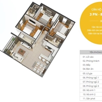 Thiết kế căn hộ A01 - A12