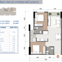 Thiết kế căn hộ D Thiết kế căn hộ D