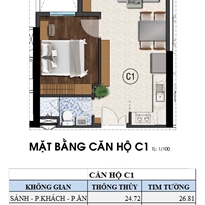 Thiết kế căn hộ C1 Thiết kế căn hộ C1