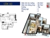 Thiết kế căn hộ A3 | Giá: 20 triệu/m² | DT: 64m²