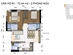 Thiết kế căn hộ B1 | Giá: 25 triệu/m² | DT: 72m²