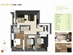 Thiết kế căn hộ B1 | Giá: 38.5 triệu/m² | DT: 92m²