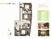 Thiết kế căn hộ B2 | Giá: 38.5 triệu/m² | DT: 101m²