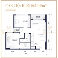 Thiết kế căn hộ B5 Thiết kế căn hộ B5