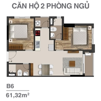 Thiết kế căn hộ B6