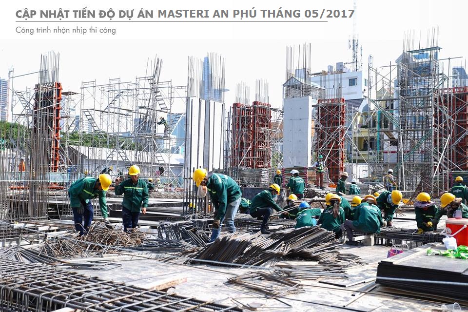 Dự án đang thi công mặt sàn tầng 1