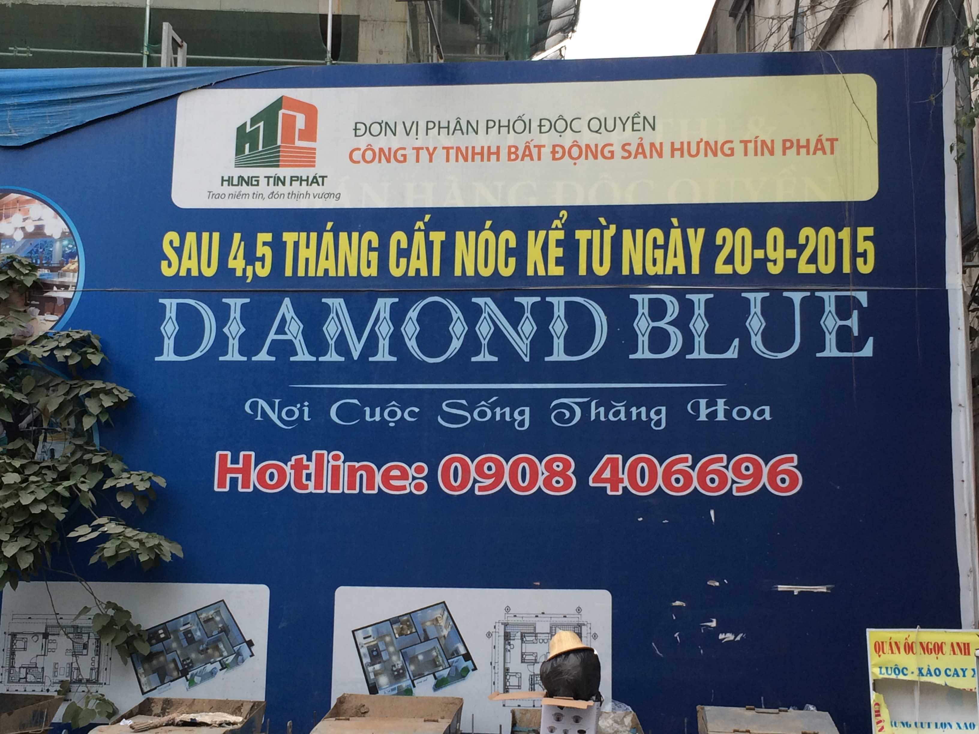 Dự án đang xây dựng đến mặt sàn tầng 16