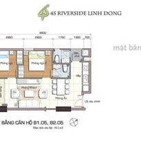 Thiết kế căn hộ B1.05, B2.05
