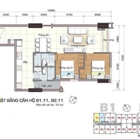 Thiết kế căn hộ B1.11, B2.11