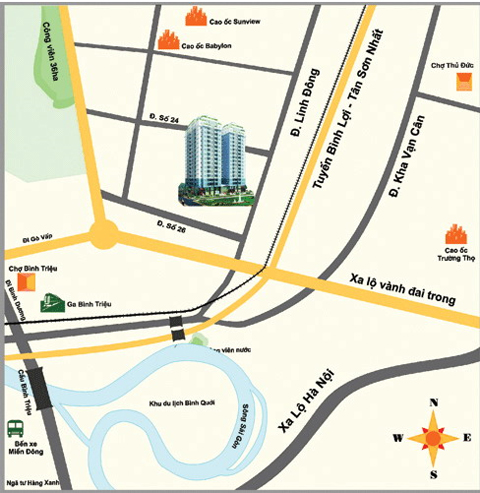 Vị trí của Tecco tower - Chung Cư Linh Đông | 1