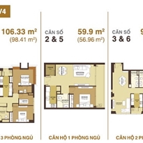 Thiết kế căn hộ 59.9 m2