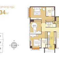 Thiết kế căn hộ 127.34 m2