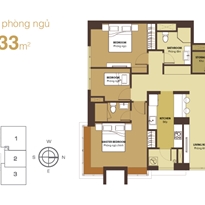 Thiết kế căn hộ 106.33 m2