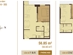 Thiết kế căn hộ 77.5 m2 | Giá: 23 triệu/m² | DT: 78m²
