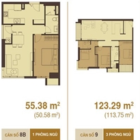 Thiết kế căn hộ 55.38 m2