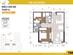 Thiết kế căn hộ 67.5 m2 | Giá: 31.8 triệu/m² | DT: 68m²