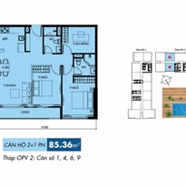Thiết kế căn số 1, 4, 6, 9 Thiết kế căn số 1, 4, 6, 9