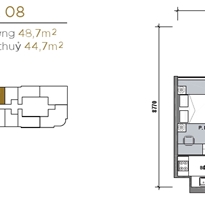 Thiết kế căn officetel 08