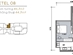 Thiết kế căn officetel 08 | Giá: 80 triệu/m² | DT: 49m²