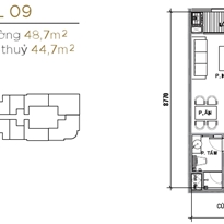 Thiết kế căn officetel 09