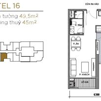 Thiết kế căn officetel 16