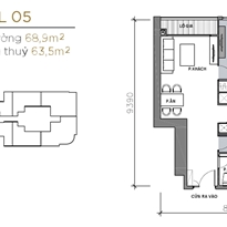 Thiết kế căn officetel 05