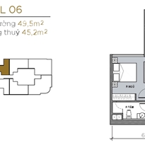 Thiết kế căn officetel 06