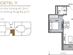Thiết kế căn officetel 11 | Giá: 80 triệu/m² | DT: 46m²