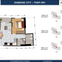 Thiết kế căn hộ A05-B05 Thiết kế căn hộ A05-B05