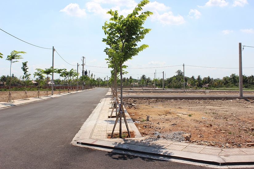 Dự án đang thi công hạ tầng