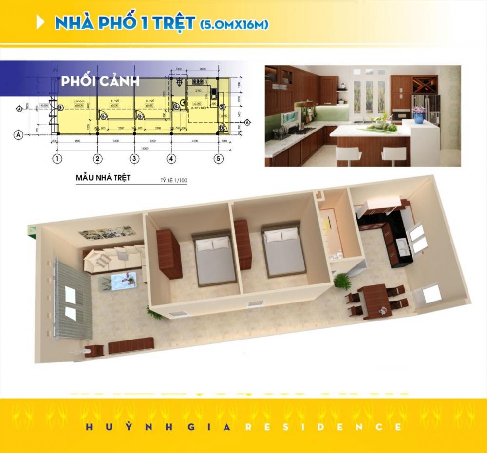 Nhà phố 1 trệt