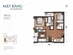 Thiết kế căn hộ 12, 12A | Giá: 26 triệu/m² | DT: 70m²