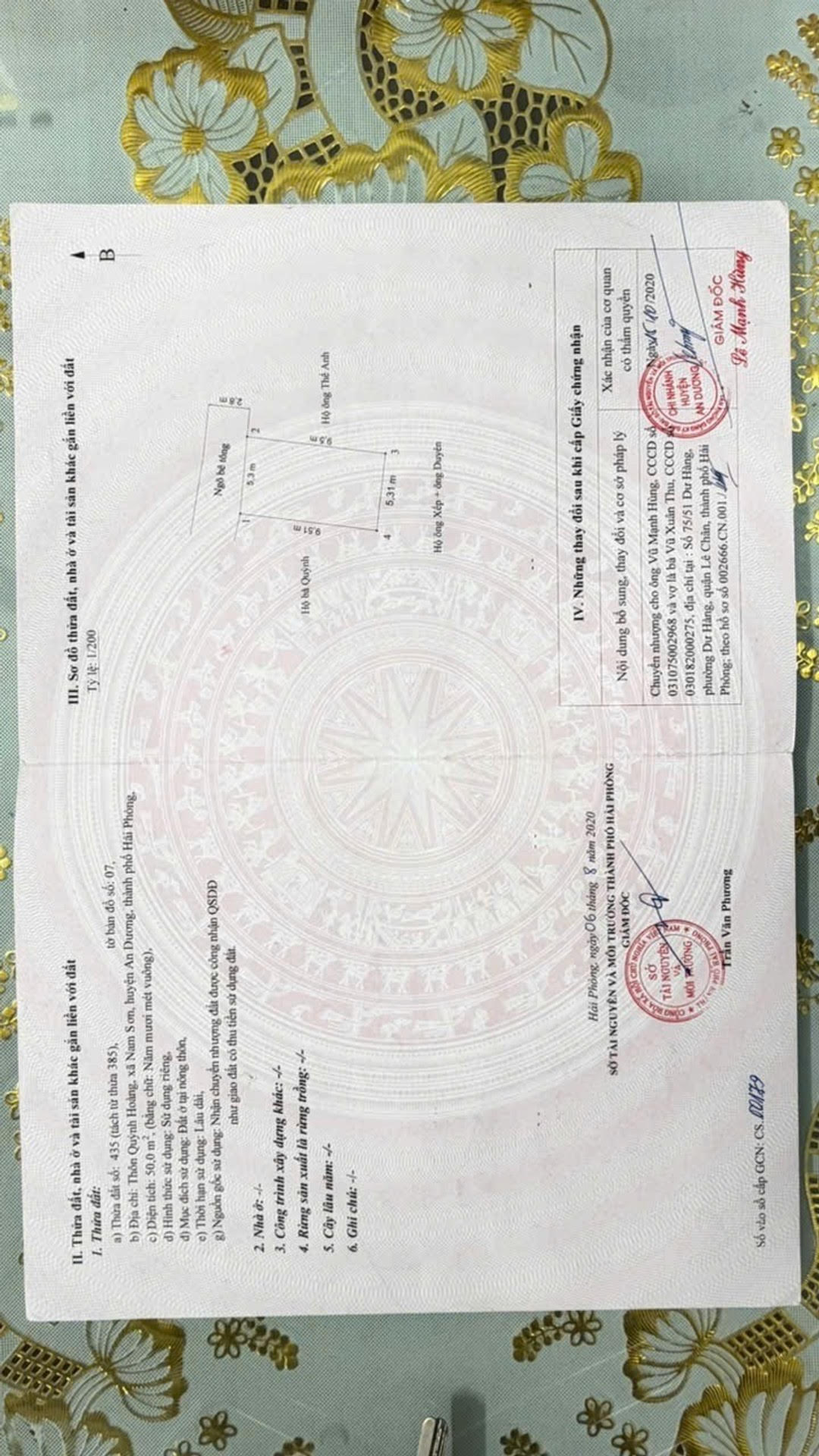 BÁN NHÀ 4 TẦNG 50M, QUỲNH HOÀNG, NAM SƠN, (AN DƯƠNG) 3.42 TỶ.